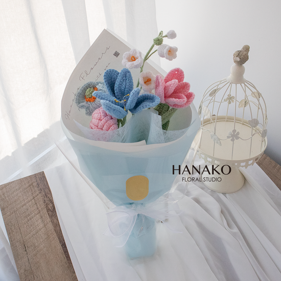 Mini Crochet Flower Bouquet