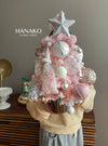 Mini Table Artificial Christmas Tree - Pink