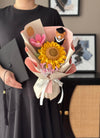 Sunny Scholar Graduation Crochet Bouquet