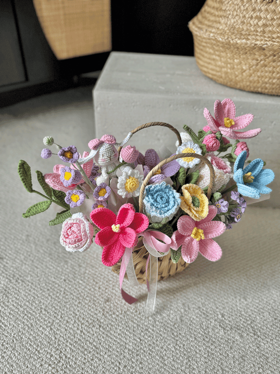 Crochet Flower Basket – Sweet Bloom