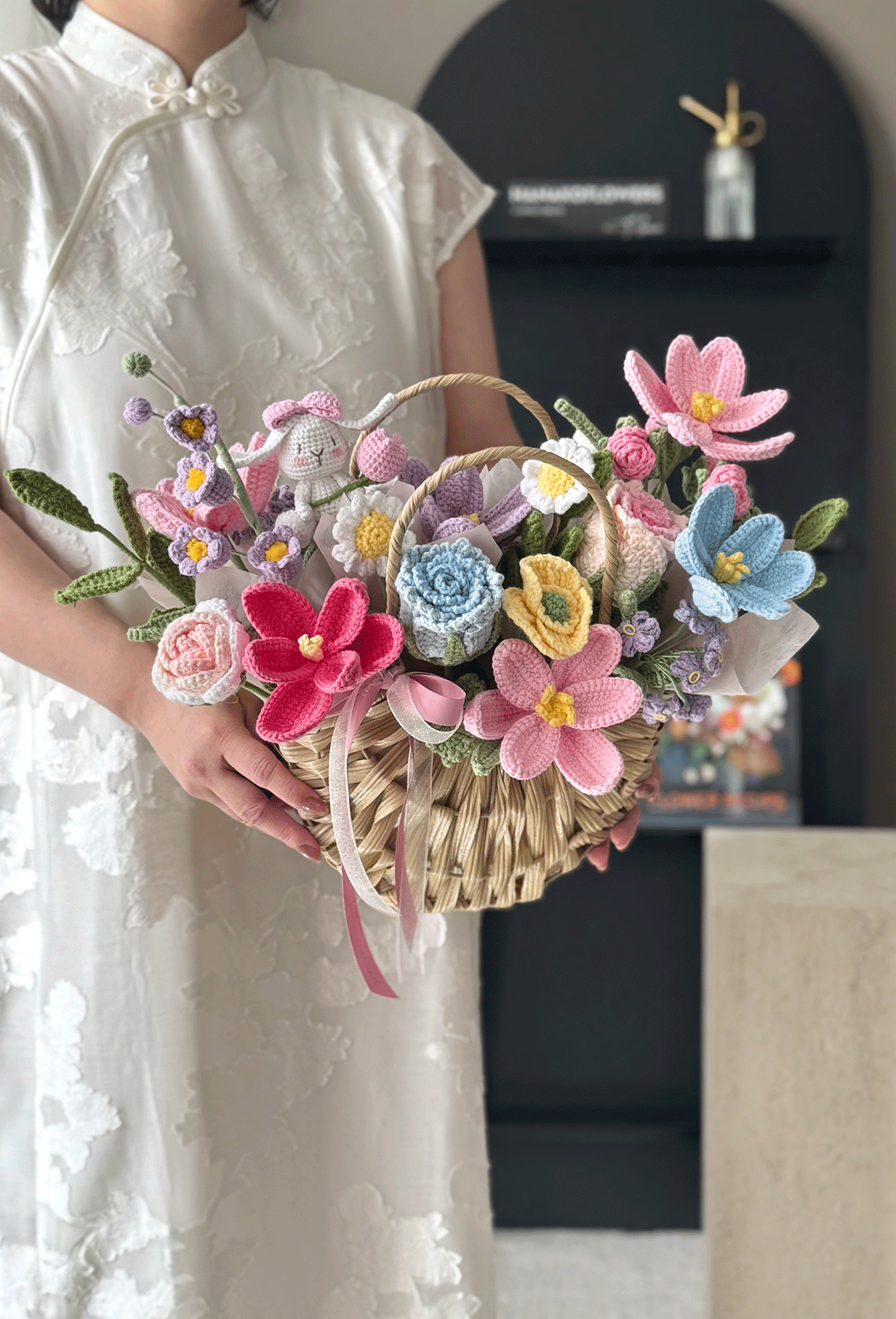Crochet Flower Basket – Sweet Bloom