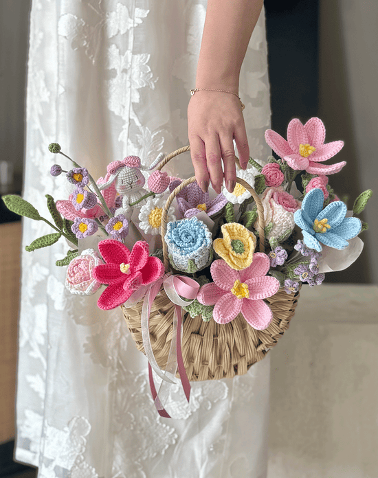 Crochet Flower Basket – Sweet Bloom