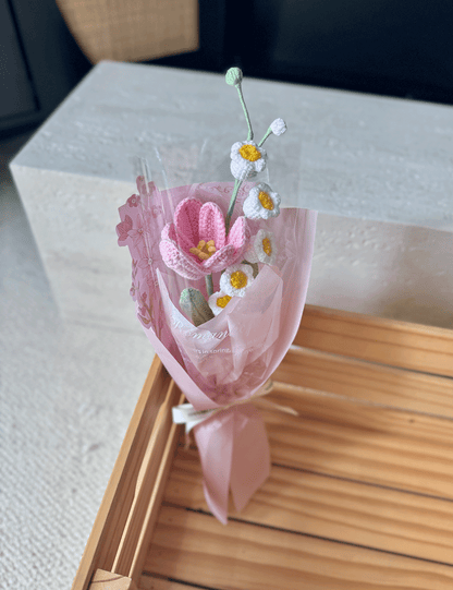 Mini Crochet Flower Duo – Sweet Pair