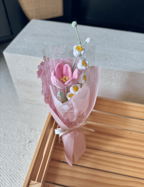 Mini Crochet Flower Duo – Sweet Pair