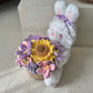 Bloom Companion Basket – Crochet Flowers & Plush