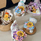 Bloom Companion Basket – Crochet Flowers & Plush