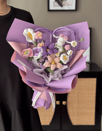 Bunny Love Crochet Bouquet
