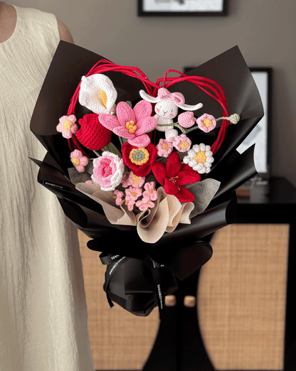 Bunny Love Crochet Bouquet