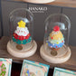 Adorable Mini Crochet Christmas Tree with Cloche