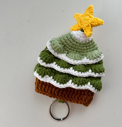 Christmas Crochet Key Pouch