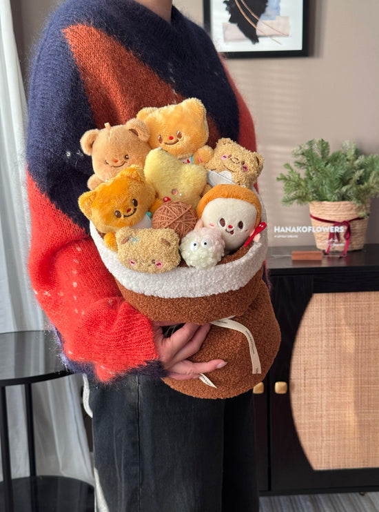Butter Bear Plush Bouquet