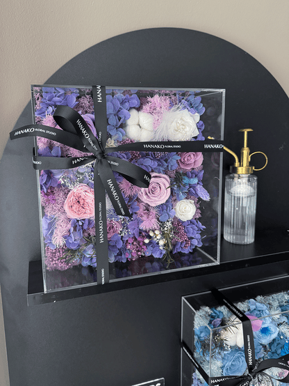 Transparent Garden Preserved Flower Acrylic Box