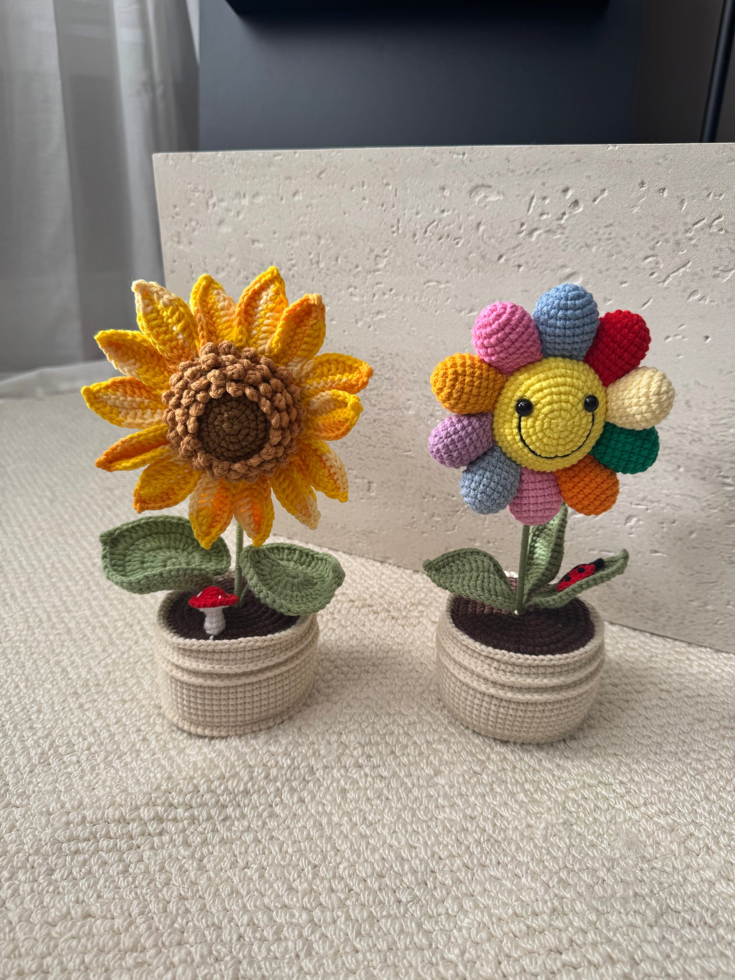 Crochet Potted Plant-Sunflowers
