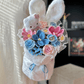 Fluffy Bunny Ear Crochet Bouquet
